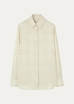 Burberry Dorothea Patterned Silk Shirt