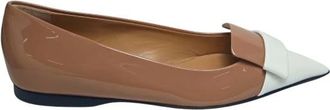 Sergio Rossi loafers van leer - Dames - Loafers - Beige - 36 EU - Leer - Schoenen