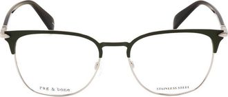 Rag & Bone Mens Green Rectangular Eyeglass Frames RNB7057/G