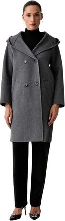 Silvian Heach Jassen, Dames, Grijs, XS, Wol, Double-Breasted Coat