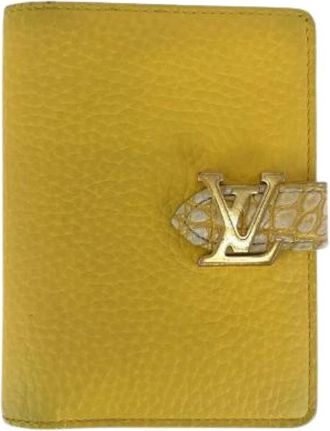 Louis Vuitton Pre-owned Wallets, female, Yellow, Size: ONE SIZE Pre-owned Leather Wallet