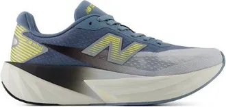 New Balance Womens Night Lights FuelCell Rebel v5 in Grey/Blue Synthetic, size 5.5 Narrow