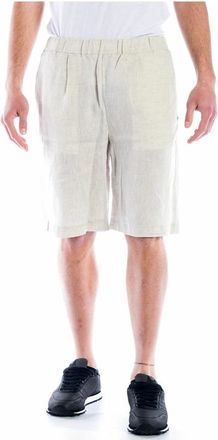 Daniele Alessandrini Klassieke Denim Jeans - Heren - Korte Broeken - Beige - S - Denim - Korte Broeken