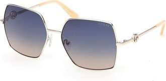 Guess GU00285 32W Womens Sunglasses Gold Size 58