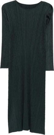 Pleats Please Issey Miyake Geplooide midi-jurk - Grijs
