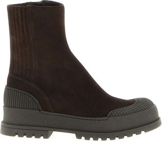 Aquazzura Robuuste Enkellaarsjes - Dames - Enkellaarsjes - Bruin - 36 EU - Leer - Schoenen