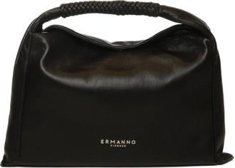Ermanno Scervino Tassen, Dames, Zwart, ONE Size, Leer, Hobo Avery