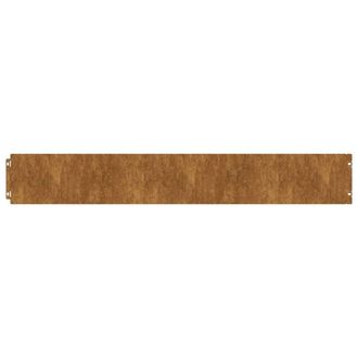 Berkfield Home Lawn Edgings 50 pcs 15x103 cm Flexible Corten steel in Brown