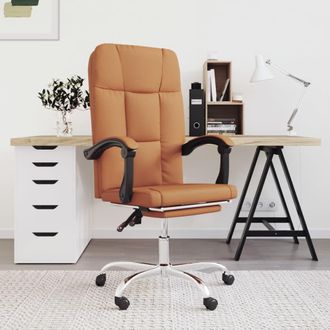 vidaXL Furniture Limited - Silla De Oficina Reclinable Cuero Sint&eacute;tico