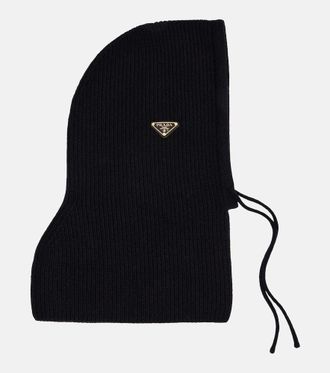 Prada Ribbed-knit wool and cashmere ski mask