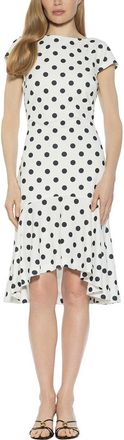 Alexia Admor Renata Cap Sleeve Flared Dress