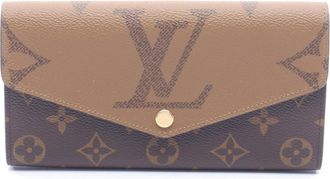 Louis Vuitton Brown Coated Canvas Monogram Reverse Pvc Long Wallet (Bi-Fold) (Pre-Owned)