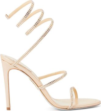 Rene Caovilla Beige Cleo Heels