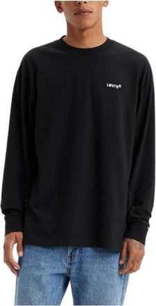 Levi's Long Sleeve Top - Heren - Longsleeves - Zwart - XL - Katoen - Tops
