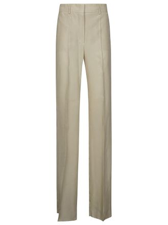 Sportmax Straight-Leg Viscose Trousers With Tailored Finish