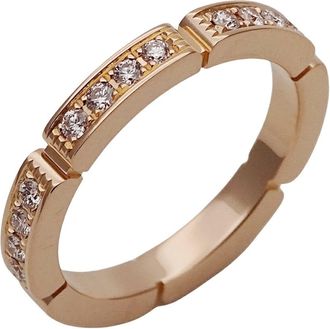 Cartier Rose Gold Maillon Panth&egrave;re Ring Size 48