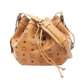 MCM Borsa a spalla Pre-owned Visetos Coated Canvas - - Pre-owned - Donna - Marrone - ONE SIZE