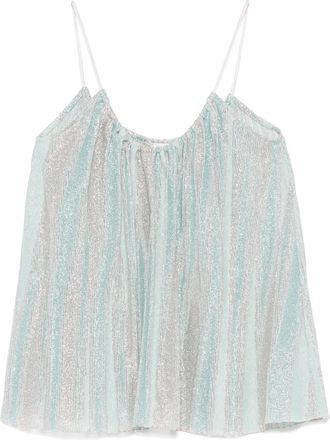 Forte_Forte Top lamé - Blu