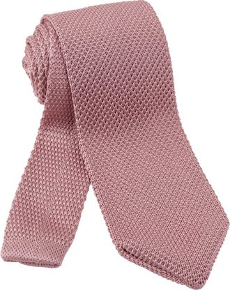 Alizeal Mens Vintage Multi-colored Casual Knitted Neckties, Dusty Pink