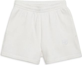 Anine Bing Monogram Shorts Off White Framed - Dames - Bermuda - Wit - M - Katoen - Korte Broeken