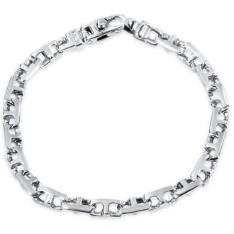 Pompeii3 Mens 14k Gold (22gram) or Platinum (35gram) 6mm Link Bracelet 8.5