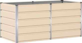 vidaXL Jardinera Marfil 160 X 80 X 75 Cm Acero Vidaxl