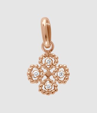 Gigi Clozeau Pendentif Lucky Trèfle Diamants Or