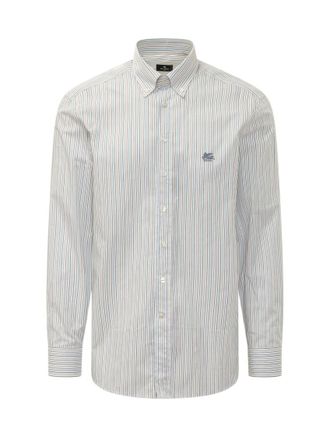 Etro White Regular Stripes Shirt