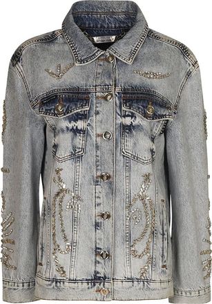 Philipp Plein Denim Jas - Dames - Spijkerjassen - Blauw - S - Denim - Jassen