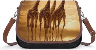 Generic Giraffe Wild Animal Crossbody Bags for Women Shoulder Messenger Bag Purse Handbags