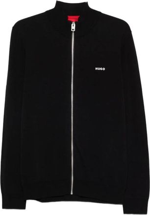 HUGO BOSS Sweater - Heren - Vesten - Zwart - M - Truien & Vesten
