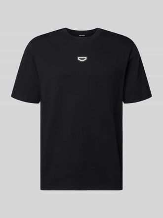 Antony Morato T-Shirt mit Label-Detail in Black, Gr&ouml;&szlig;e XXL