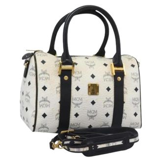 MCM Pre-owned Handtas - Dames - Vintage Handtas - Wit - ONE Size - Leer - Vintage