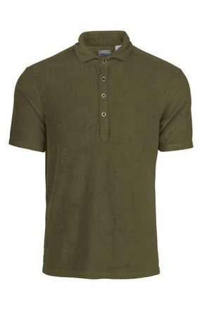 Swims Myrtos Velour Cover-Up Polo in Olive at Nordstrom, Size Xx-Large
