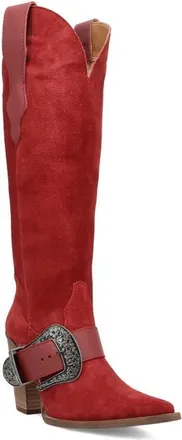 Dingo Yeehottie Over the Knee Western Boot in Red at Nordstrom, Size 7.5