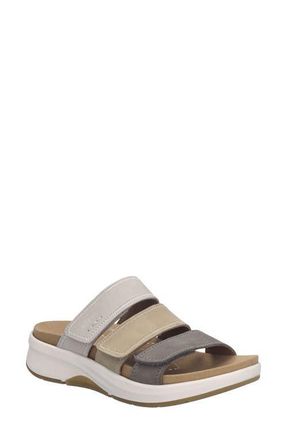 Josef Seibel Estelle 11 Platform Wedge Slide Sandal in Granite at Nordstrom, Size 10-10.5Us