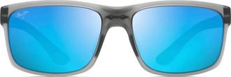 Maui Jim Pokowai zonnebril met rechthoekig montuur - Grijs