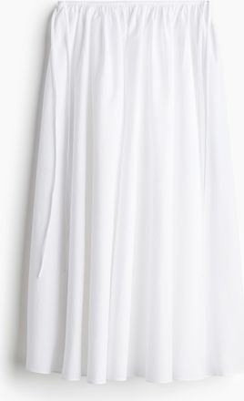 H&M Tellerjupe mit Bindedetail - White
