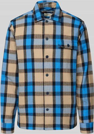 Blend Regular Fit Hemdjacke mit Brusttasche Modell DIEGO in Hellblau, Größe 3XL