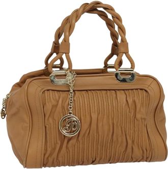 Bally Handbag Leather Brown Leather Handbag (Pre-Owned)