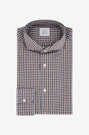 Giampaolo Hemd aus Baumwolle mit zweifarbigen Vichykaros