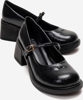 Prologue Luanda Mary Jane schoenen met blokhak