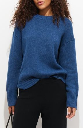 Alex Mill Nottinghill Merino Wool Blend Sweater in Indigo at Nordstrom, Size X-Large