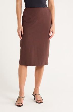 Theory Sevo High Waist Wool Blend Pencil Skirt in Copper Rust at Nordstrom Rack, Size 00