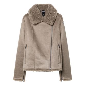 Roberto Ricci Design Lamb Perfect Jkt - Dames - Jassen - Beige - M - Polyester - Jassen