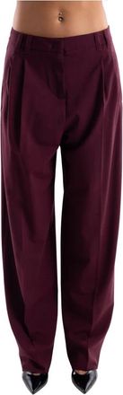 Marella Mllodino Broek - Dames - Wijde Broeken - Paars - XS - Wol - Broeken