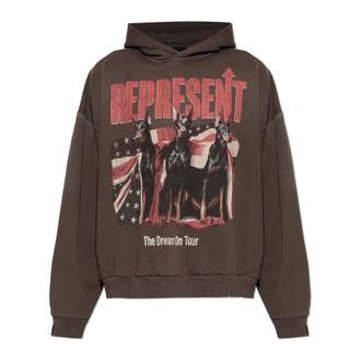 Represent Hoodies, male, Brown, Size: XL Dream On Tour Hoodie