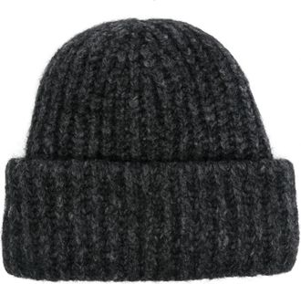 Sunflower Antraciet Beanie Muts - Heren - Hoeden - Zwart - ONE Size - Accessoires