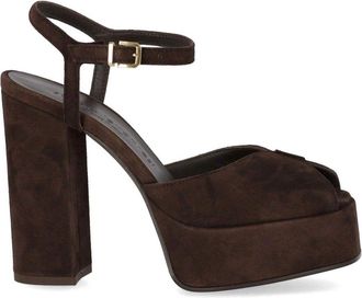 Sergio Levantesi SANDALO CON TACCO VERA FONDENTE SERGIO LEVANTESI