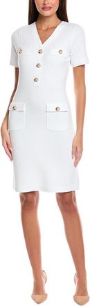 St. John Punto Riso Knit A-Line Dress